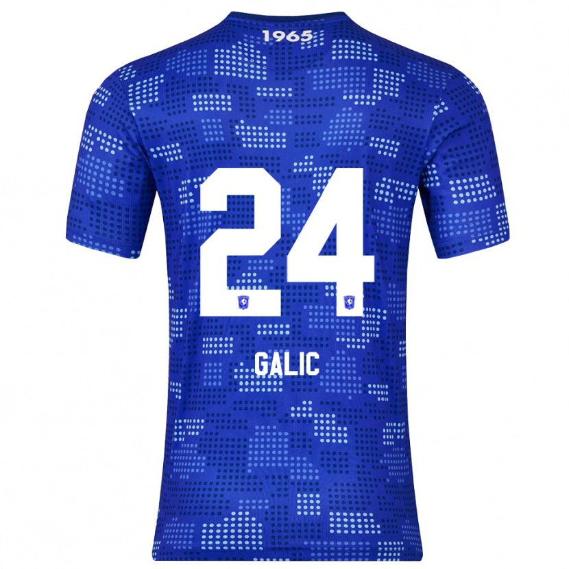 Danxen Criança Camisola Daniela Galic #24 Azul Azul Celeste Alternativa 2025/26 Camisa Brasil
