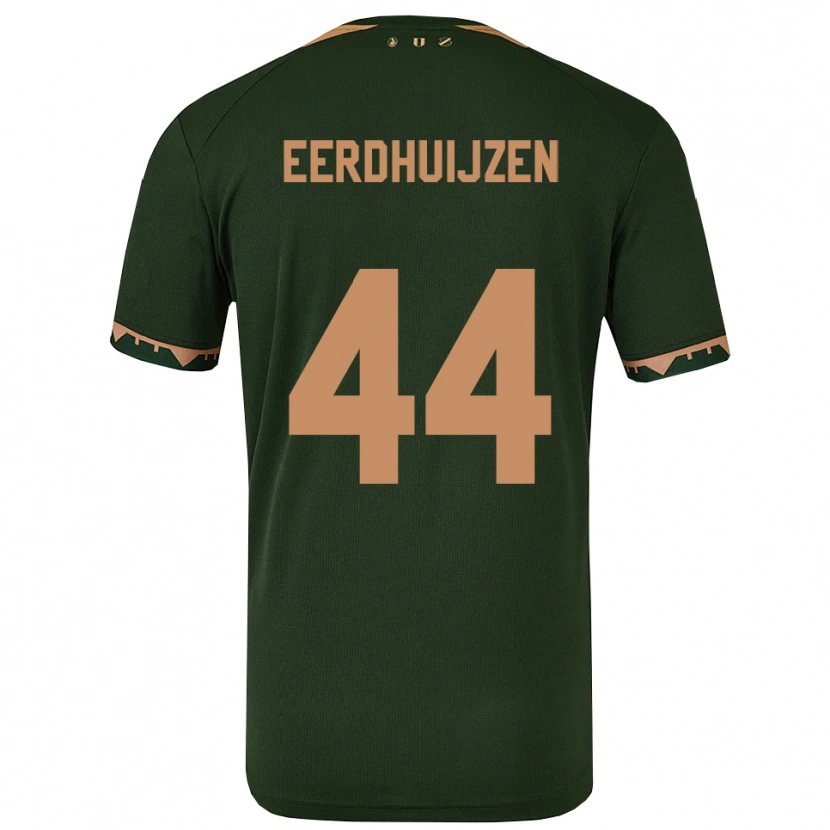 Danxen Criança Camisola Mike Eerdhuijzen #44 Verde Dourado Alternativa 2025/26 Camisa Brasil