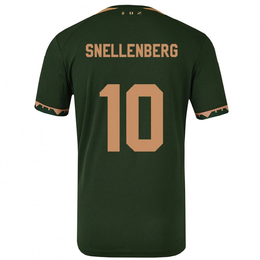 Danxen Criança Camisola Maxime Snellenberg #10 Verde Dourado Alternativa 2025/26 Camisa Brasil