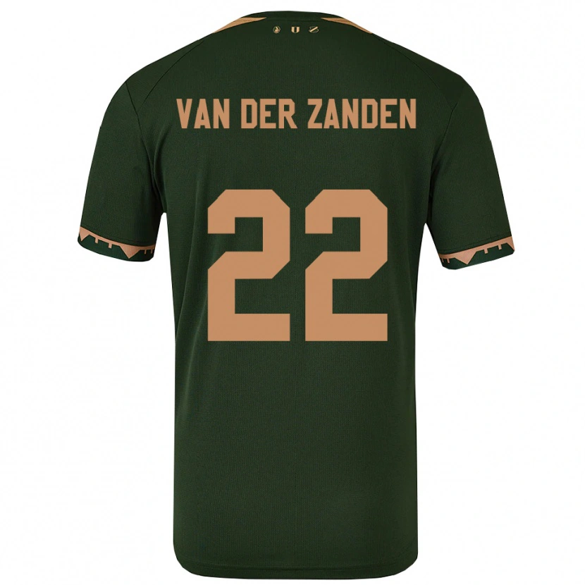 Danxen Criança Camisola Ilse Van Der Zanden #22 Verde Dourado Alternativa 2025/26 Camisa Brasil