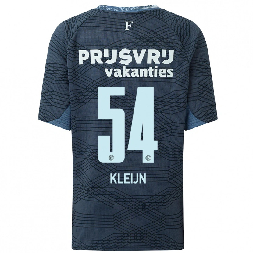 Danxen Criança Camisola Mike Kleijn #54 Preto Cinza Alternativa 2025/26 Camisa Brasil