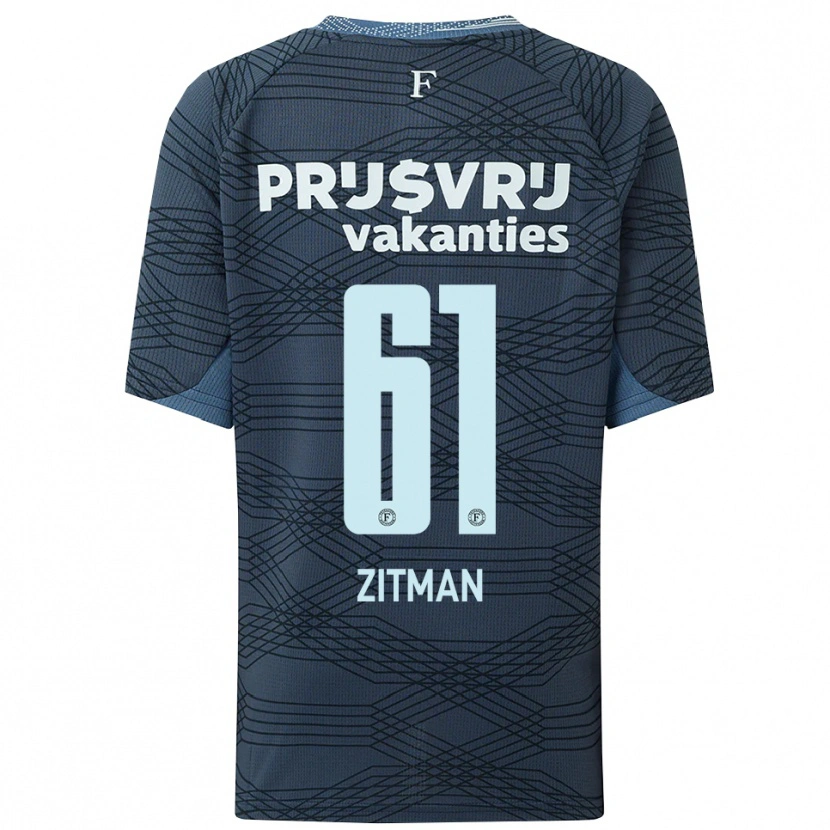 Danxen Criança Camisola Sven Zitman #61 Preto Cinza Alternativa 2025/26 Camisa Brasil