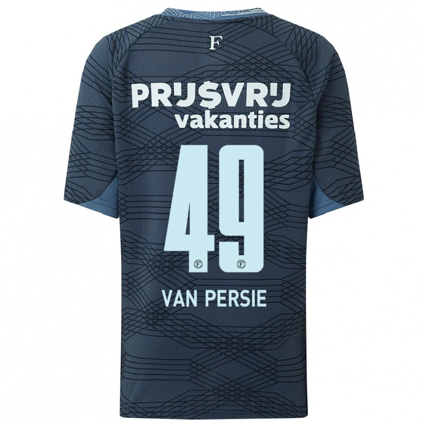 Danxen Criança Camisola Shaqueel Van Persie #49 Preto Cinza Alternativa 2025/26 Camisa Brasil