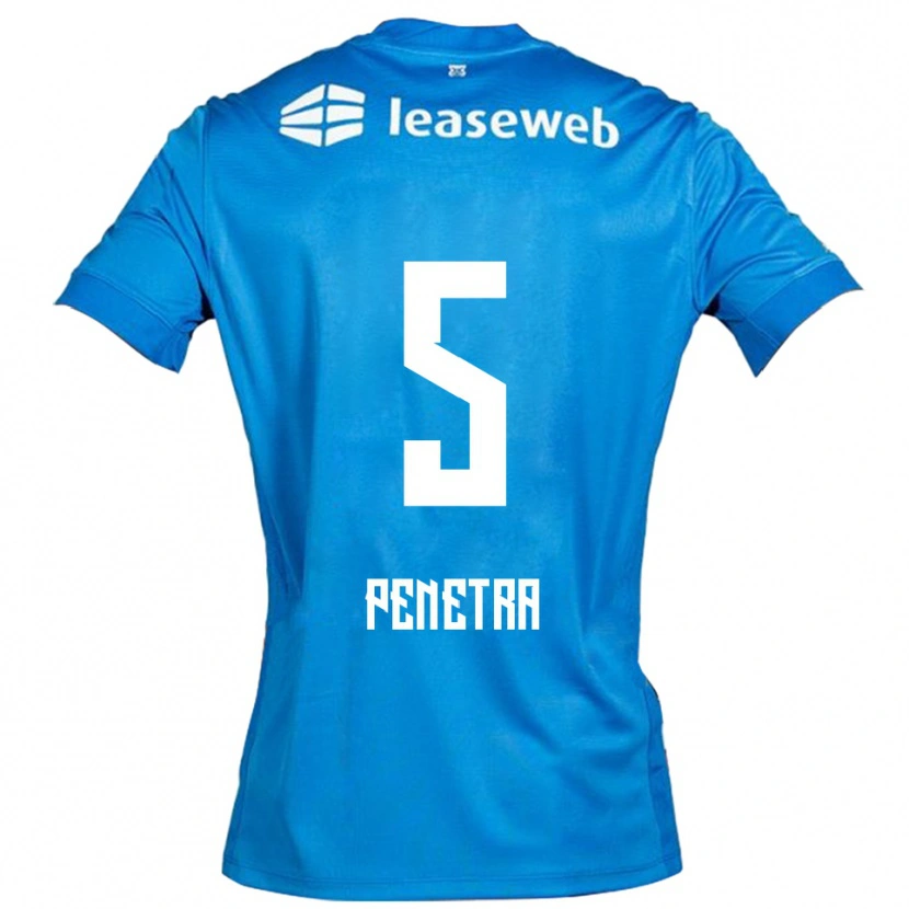 Danxen Criança Camisola Alexandre Penetra #5 Azul Branco Alternativa 2025/26 Camisa Brasil