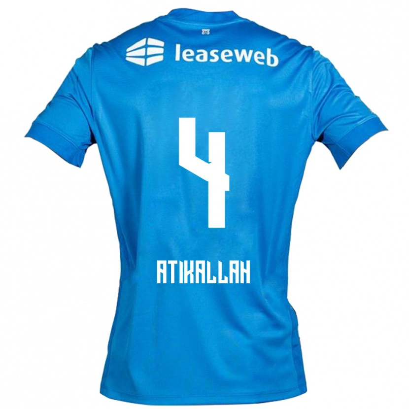 Danxen Criança Camisola Rayan Atikallah #4 Azul Branco Alternativa 2025/26 Camisa Brasil