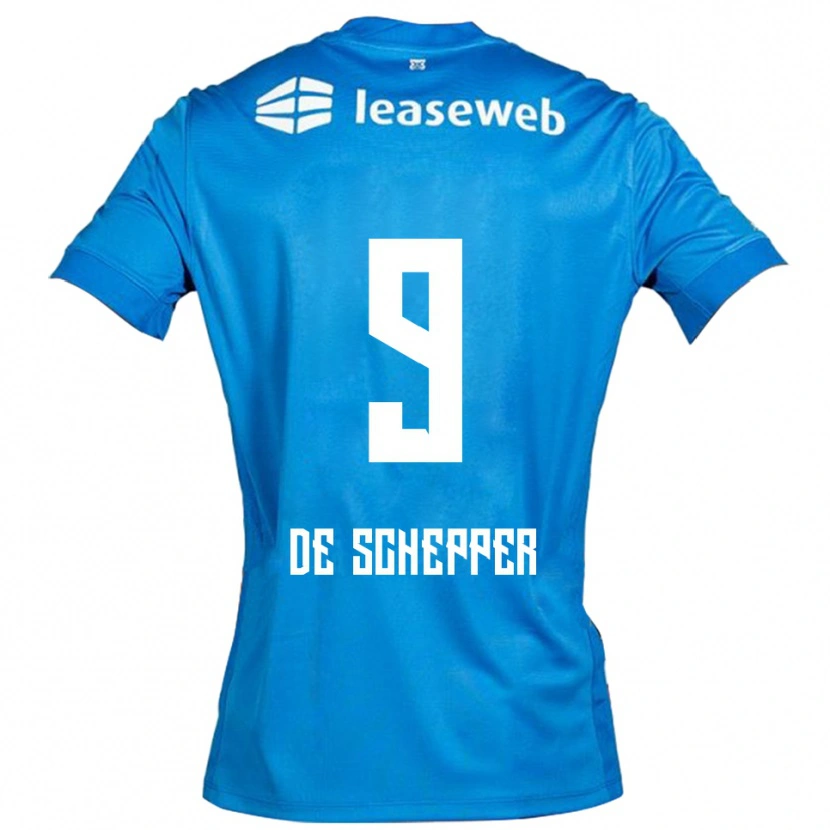 Danxen Criança Camisola Dean Ijssel De Schepper #9 Azul Branco Alternativa 2025/26 Camisa Brasil