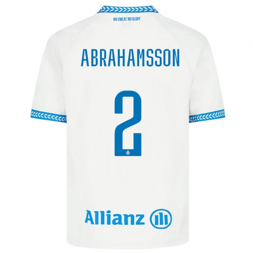 Danxen Criança Camisola Sejde Abrahamsson #2 Azul Branco Alternativa 2025/26 Camisa Brasil