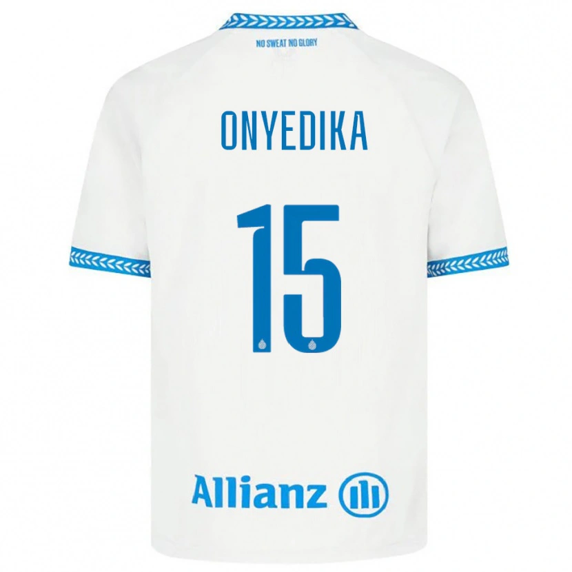Danxen Criança Camisola Raphael Onyedika #15 Azul Branco Alternativa 2025/26 Camisa Brasil