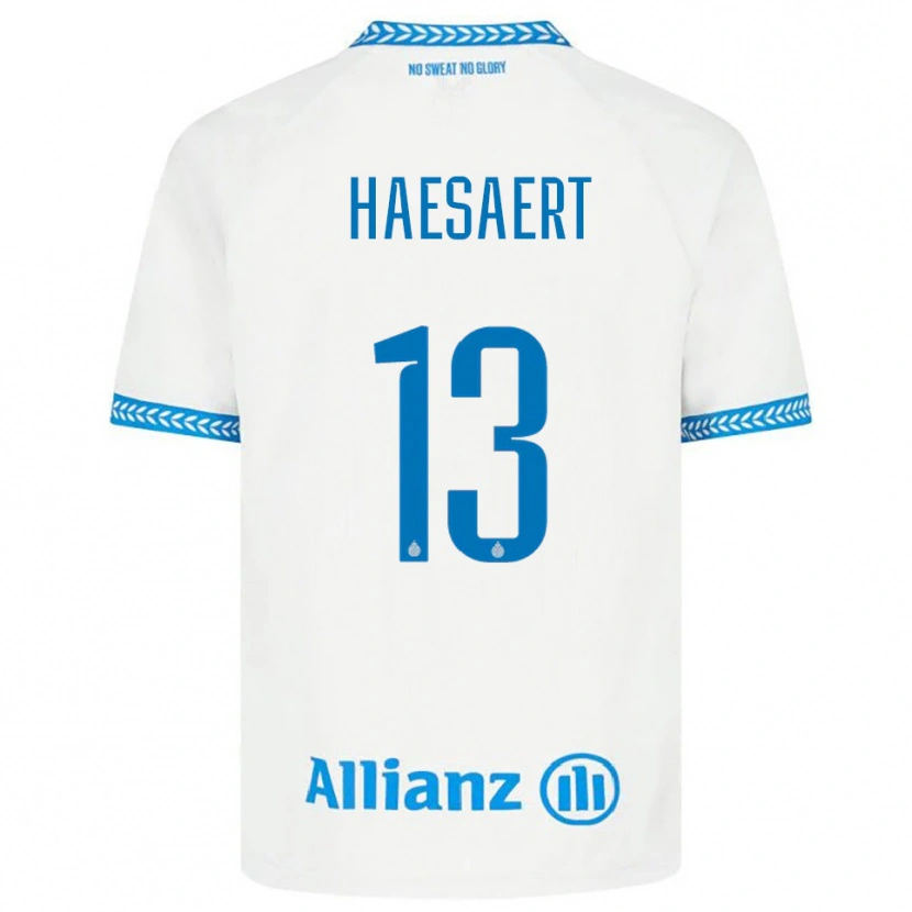 Danxen Criança Camisola Mateo Haesaert #13 Azul Branco Alternativa 2025/26 Camisa Brasil