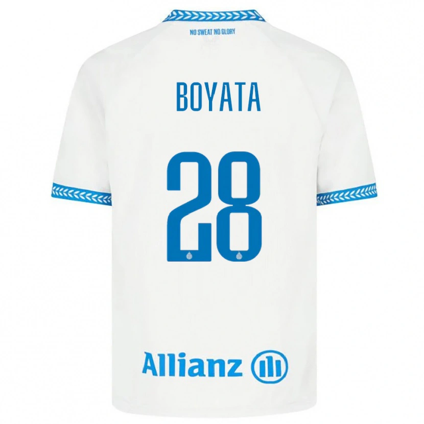 Danxen Criança Camisola Dedryck Boyata #28 Azul Branco Alternativa 2025/26 Camisa Brasil