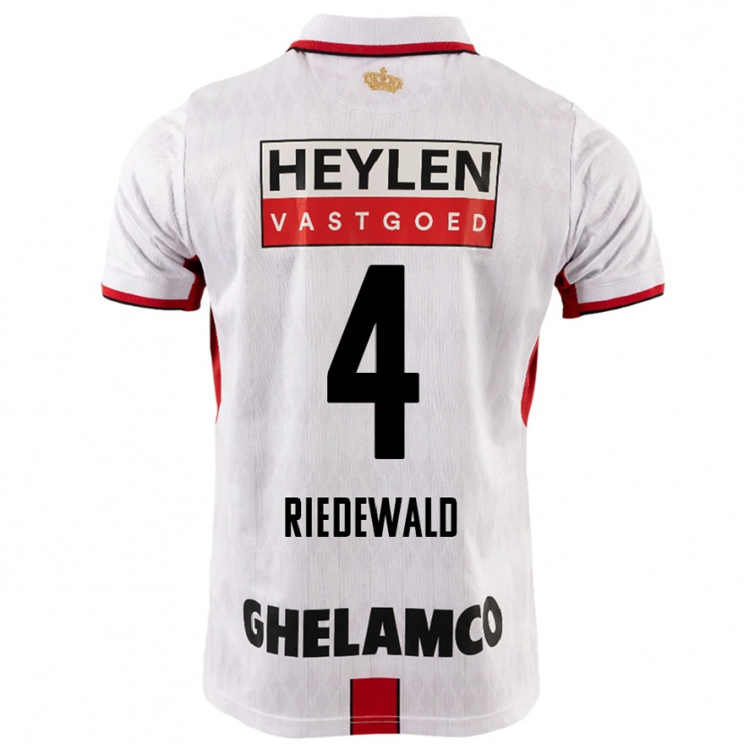 Danxen Criança Camisola Jairo Riedewald #4 Branco Vermelho Alternativa 2025/26 Camisa Brasil