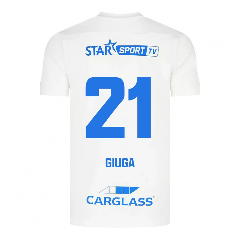 Danxen Criança Camisola Anissa Giuga #21 Branco Azul Alternativa 2025/26 Camisa Brasil