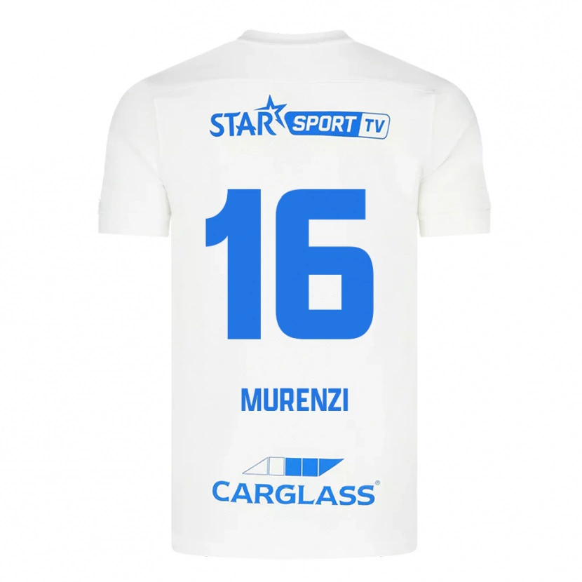 Danxen Criança Camisola Aaron Murenzi #16 Branco Azul Alternativa 2025/26 Camisa Brasil