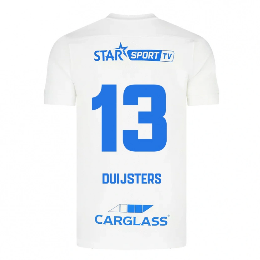 Danxen Criança Camisola Gwen Duijsters #13 Branco Azul Alternativa 2025/26 Camisa Brasil
