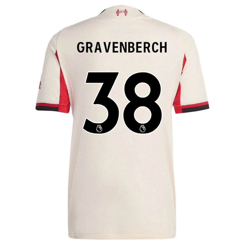 Danxen Criança Camisola Ryan Gravenberch #38 Branco Preto Alternativa 2025/26 Camisa Brasil