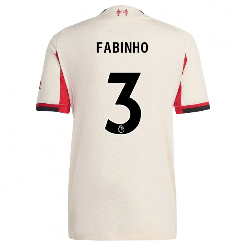 Danxen Criança Camisola Fabinho #3 Branco Preto Alternativa 2025/26 Camisa Brasil