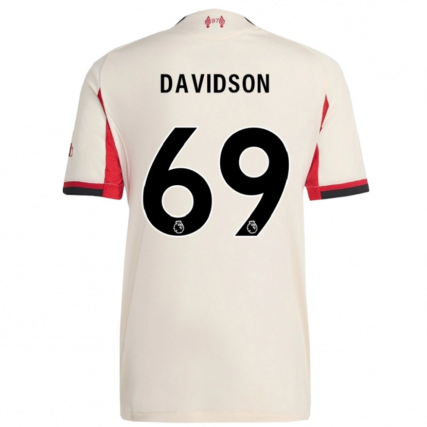 Danxen Criança Camisola Josh Davidson #69 Branco Preto Alternativa 2025/26 Camisa Brasil
