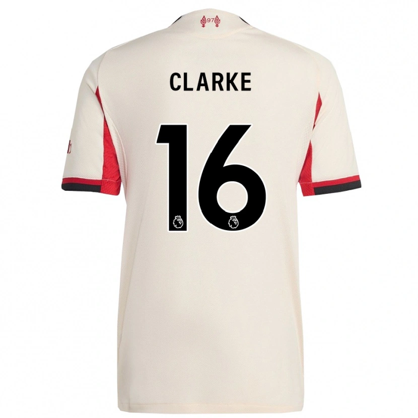 Danxen Criança Camisola Lucas Clarke #16 Branco Preto Alternativa 2025/26 Camisa Brasil