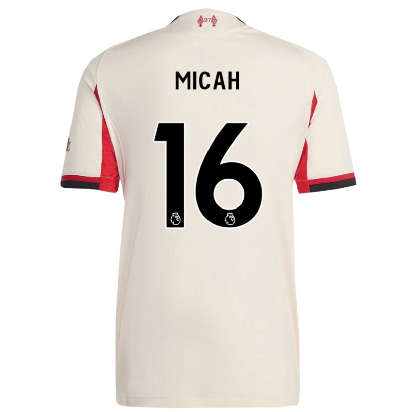 Danxen Criança Camisola Teagan Micah #16 Branco Preto Alternativa 2025/26 Camisa Brasil