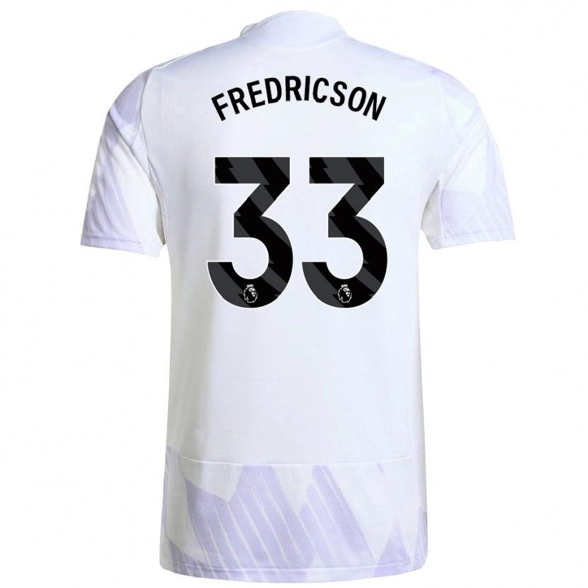 Danxen Criança Camisola Tyler Fredricson #33 Branco Roxo Roxo Alternativa 2025/26 Camisa Brasil