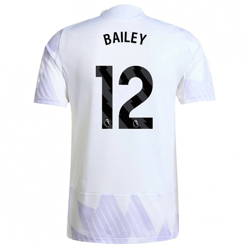 Danxen Criança Camisola James Bailey #12 Branco Roxo Roxo Alternativa 2025/26 Camisa Brasil