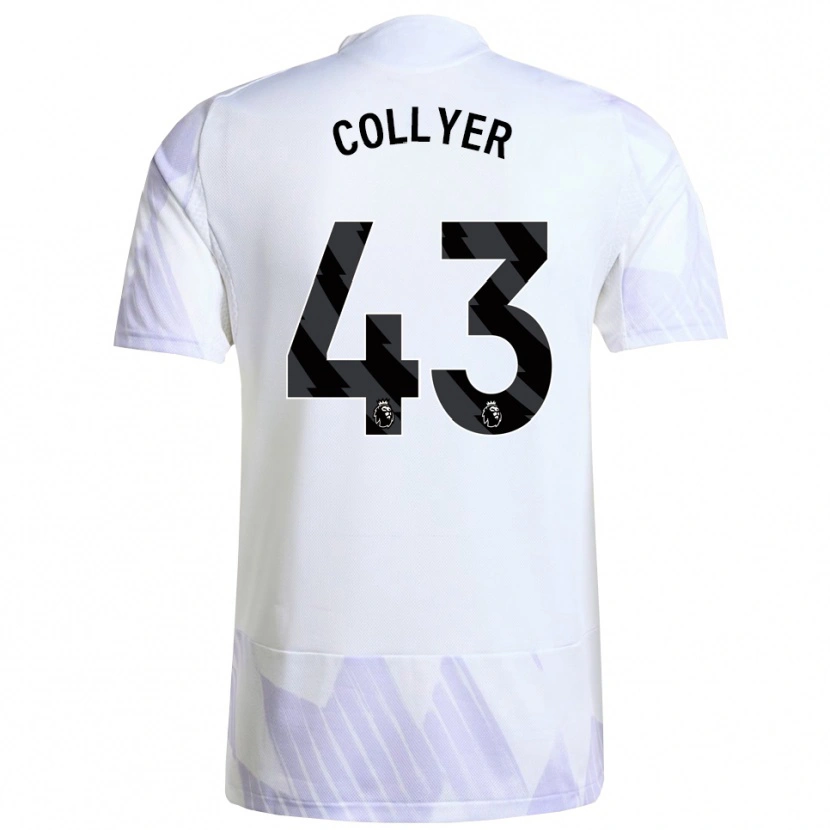 Danxen Criança Camisola Toby Collyer #43 Branco Roxo Roxo Alternativa 2025/26 Camisa Brasil