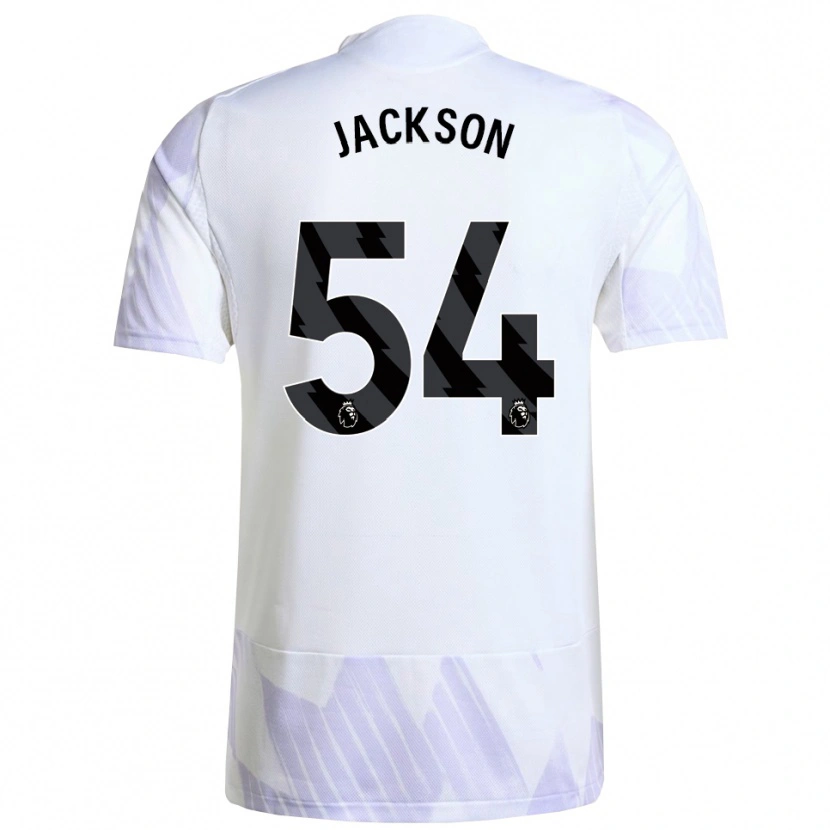 Danxen Criança Camisola Louis Jackson #54 Branco Roxo Roxo Alternativa 2025/26 Camisa Brasil