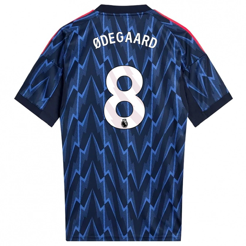 Danxen Criança Camisola Martin Ødegaard #8 Marinho Vermelho Alternativa 2025/26 Camisa Brasil