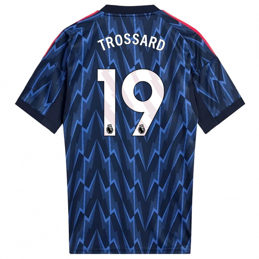 Danxen Criança Camisola Leandro Trossard #19 Marinho Vermelho Alternativa 2025/26 Camisa Brasil