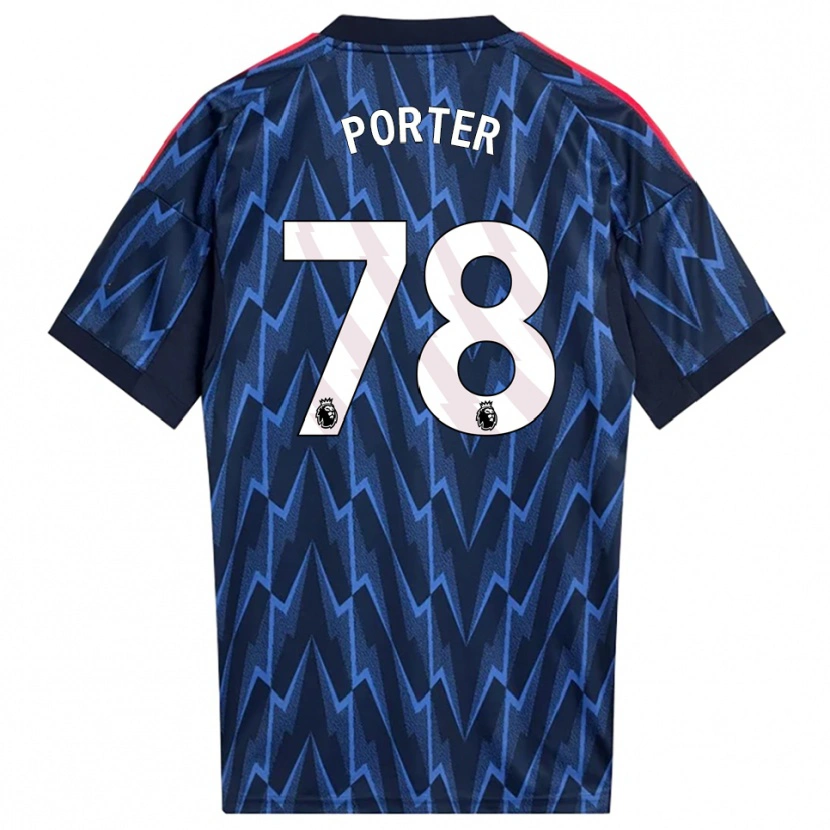 Danxen Criança Camisola Jack Porter #78 Marinho Vermelho Alternativa 2025/26 Camisa Brasil