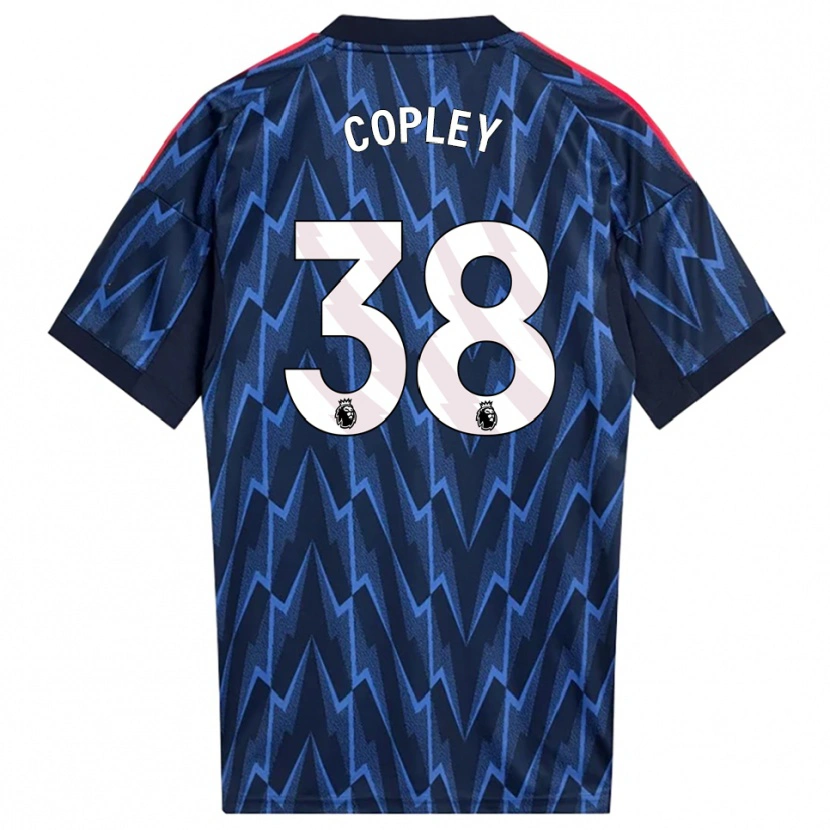 Danxen Criança Camisola Louie Copley #38 Marinho Vermelho Alternativa 2025/26 Camisa Brasil