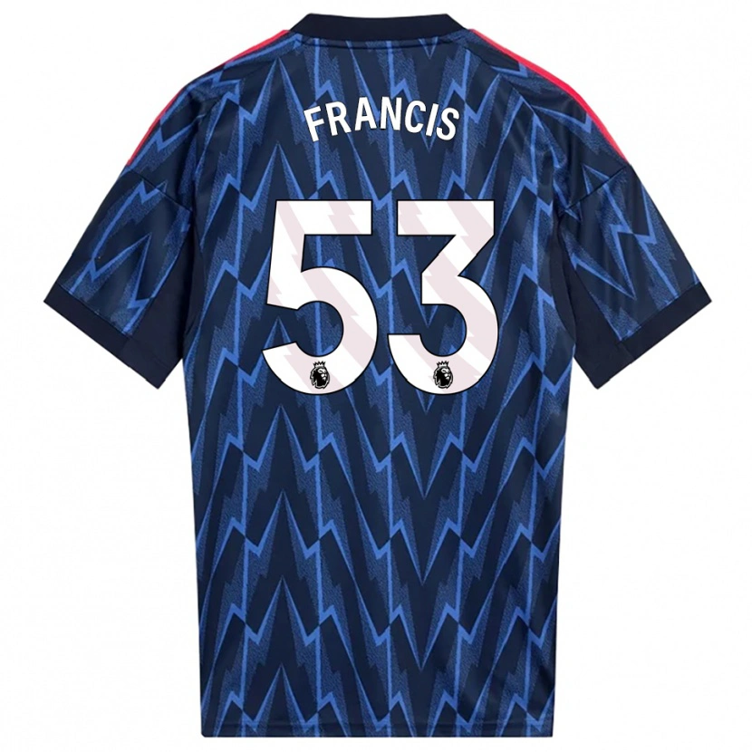 Danxen Criança Camisola Jack Henry Francis #53 Marinho Vermelho Alternativa 2025/26 Camisa Brasil