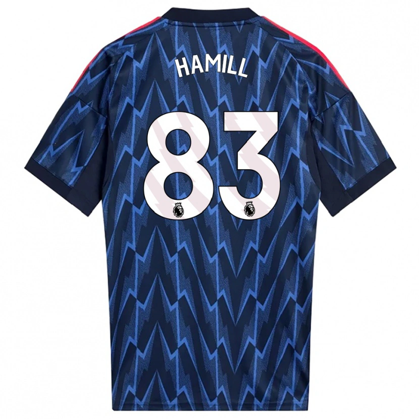 Danxen Criança Camisola Callan Hamill #83 Marinho Vermelho Alternativa 2025/26 Camisa Brasil