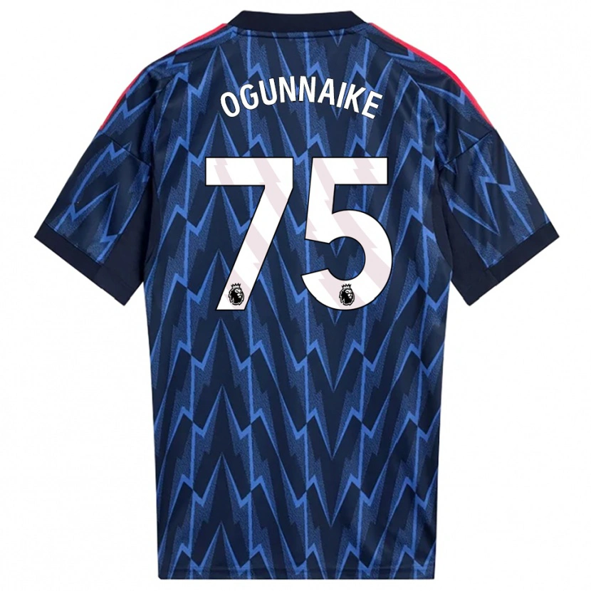 Danxen Criança Camisola Josh Ogunnaike #75 Marinho Vermelho Alternativa 2025/26 Camisa Brasil