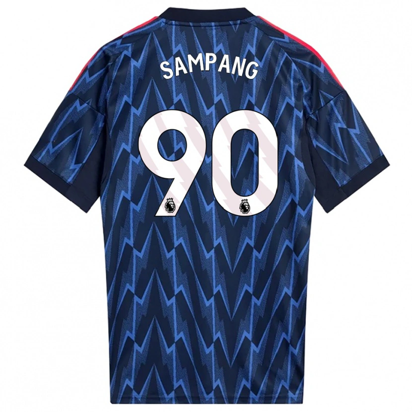 Danxen Criança Camisola Saurap Sampang #90 Marinho Vermelho Alternativa 2025/26 Camisa Brasil