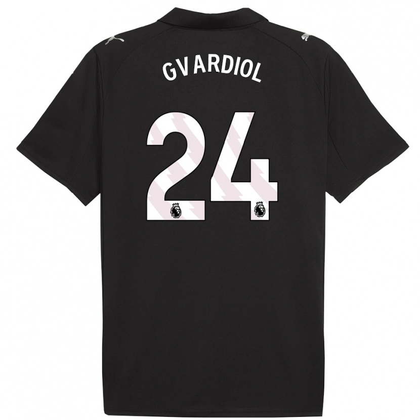 Danxen Criança Camisola Josko Gvardiol #24 Preto Branco Alternativa 2025/26 Camisa Brasil