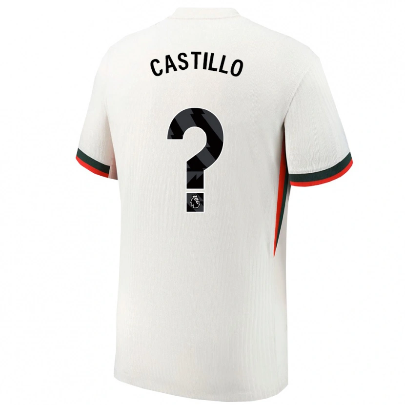 Danxen Criança Camisola Juan Castillo #0 Branco Verde Alternativa 2025/26 Camisa Brasil