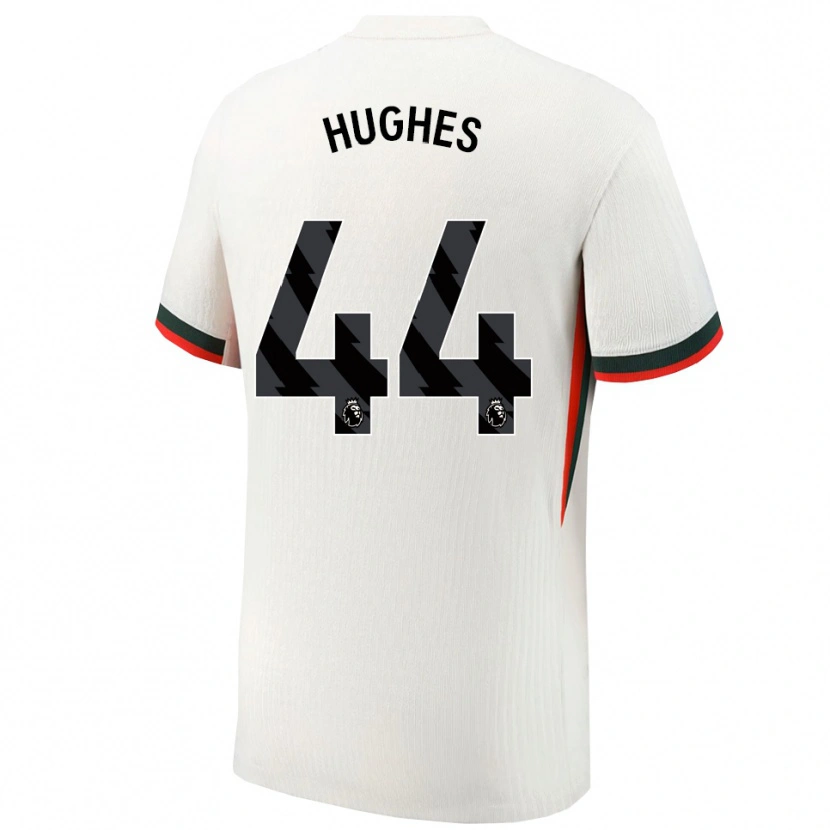 Danxen Criança Camisola Brodi Hughes #44 Branco Verde Alternativa 2025/26 Camisa Brasil
