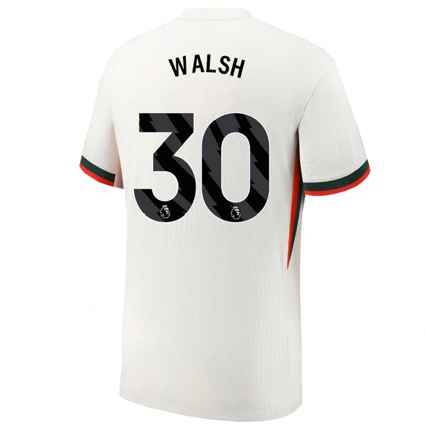 Danxen Criança Camisola Keira Walsh #30 Branco Verde Alternativa 2025/26 Camisa Brasil