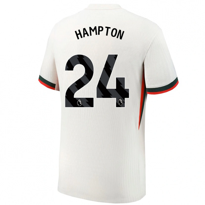 Danxen Criança Camisola Hannah Hampton #24 Branco Verde Alternativa 2025/26 Camisa Brasil