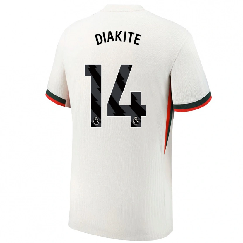 Danxen Criança Camisola Calvin Diakite #14 Branco Verde Alternativa 2025/26 Camisa Brasil