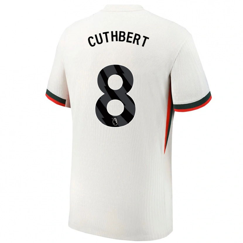 Danxen Criança Camisola Erin Cuthbert #8 Branco Verde Alternativa 2025/26 Camisa Brasil