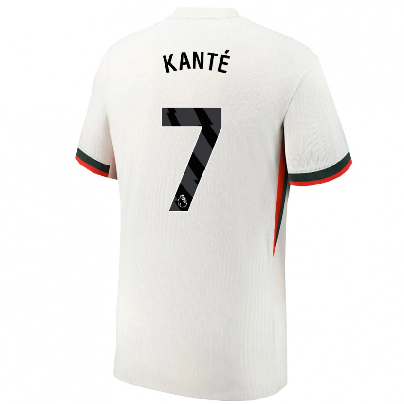Danxen Criança Camisola N'golo Kante #7 Branco Verde Alternativa 2025/26 Camisa Brasil