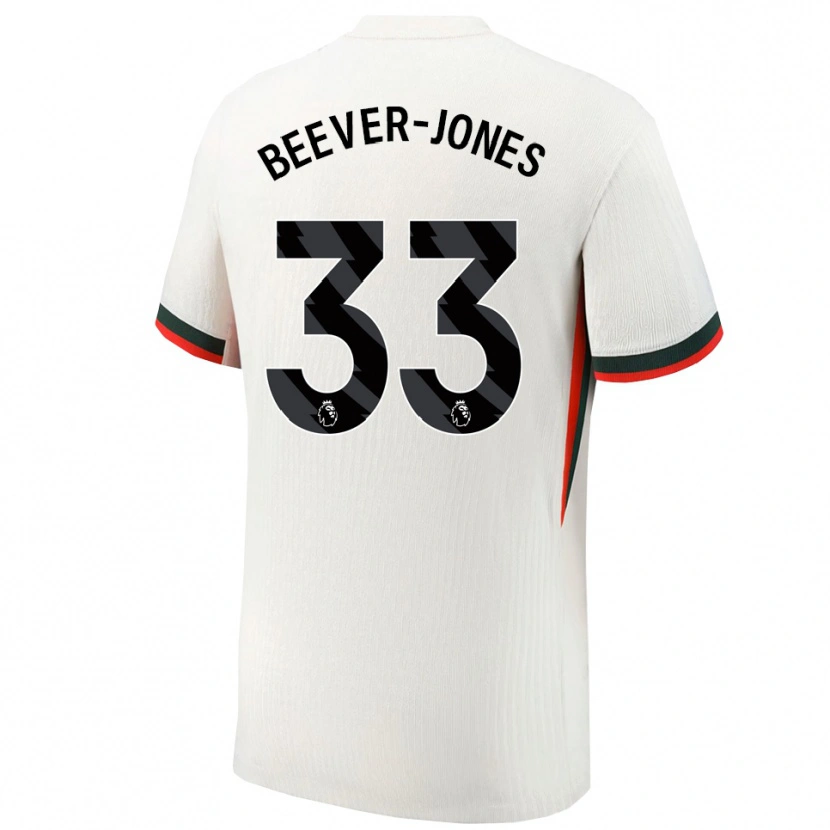 Danxen Criança Camisola Aggie Beever-Jones #33 Branco Verde Alternativa 2025/26 Camisa Brasil