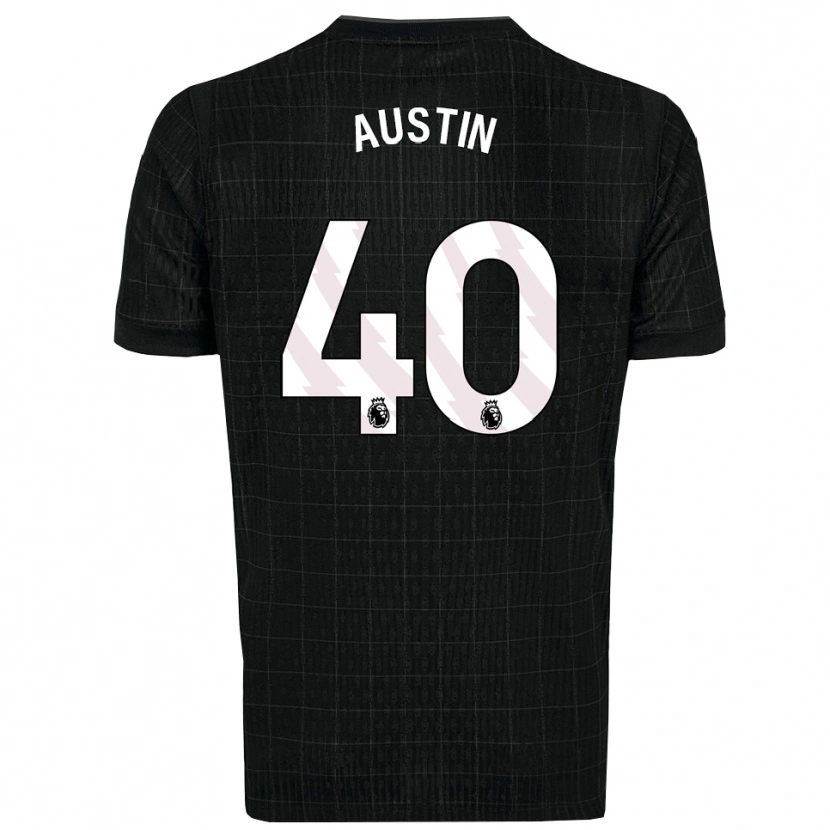 Danxen Criança Camisola Brandon Austin #40 Preto Cinza Alternativa 2025/26 Camisa Brasil