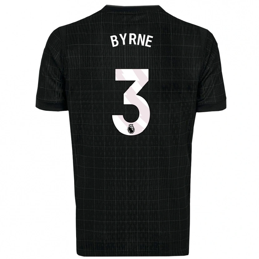 Danxen Criança Camisola Harry Byrne #3 Preto Cinza Alternativa 2025/26 Camisa Brasil