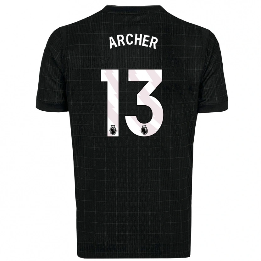 Danxen Criança Camisola Samual Archer #13 Preto Cinza Alternativa 2025/26 Camisa Brasil