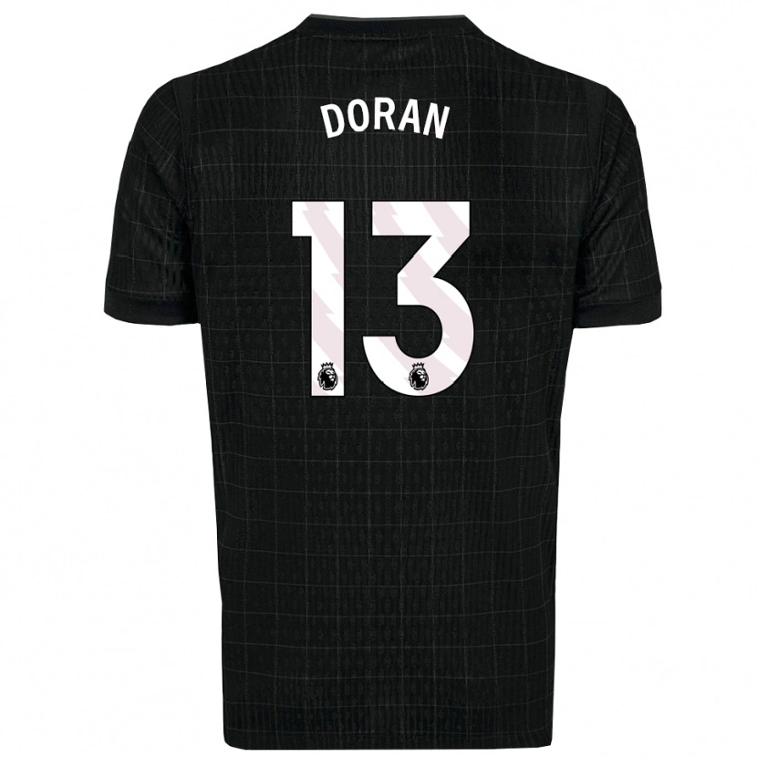 Danxen Criança Camisola Farren Doran #13 Preto Cinza Alternativa 2025/26 Camisa Brasil