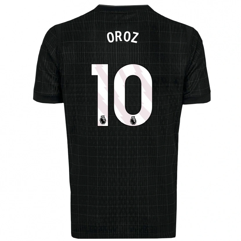 Danxen Criança Camisola Maite Oroz #10 Preto Cinza Alternativa 2025/26 Camisa Brasil