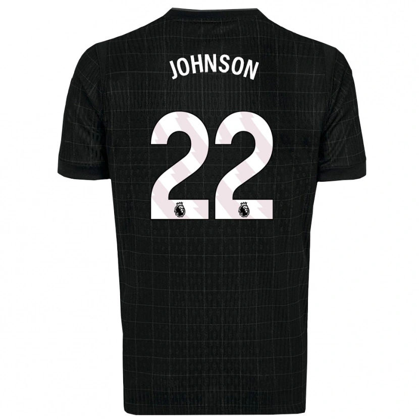 Danxen Criança Camisola Brennan Johnson #22 Preto Cinza Alternativa 2025/26 Camisa Brasil